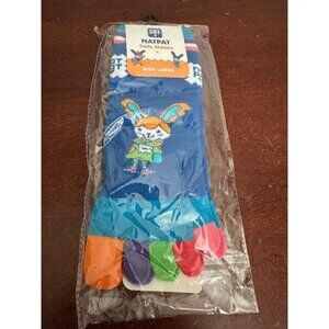 Natpat Sole Mates Kids Large Silly Socks Toes Colorful Jay Walkers Fun Feet New